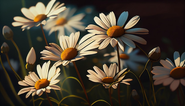 Free Photo nature beauty in fresh summer meadow scene generative ai