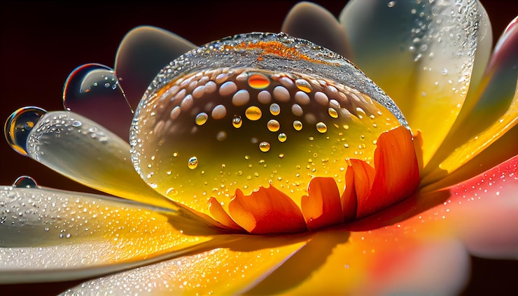 Free Photo nature beauty in full display vibrant flower generated by ai