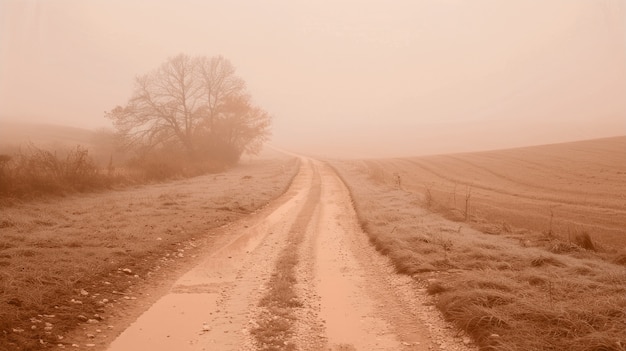 Foto gratuita paesaggio naturale con un'estetica onirica e colori dell'anno