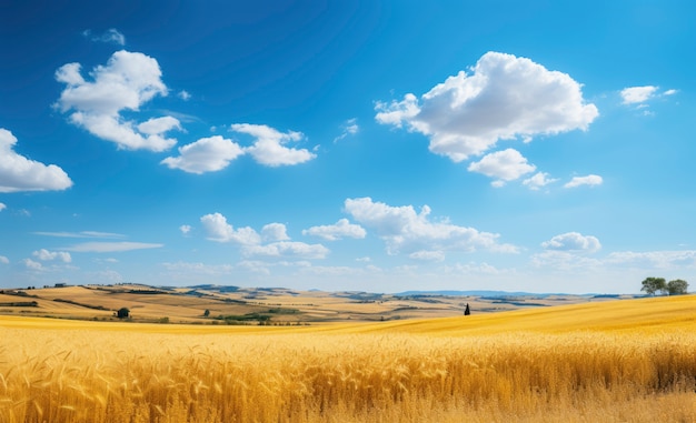 Nature landscape with vegetation and flora