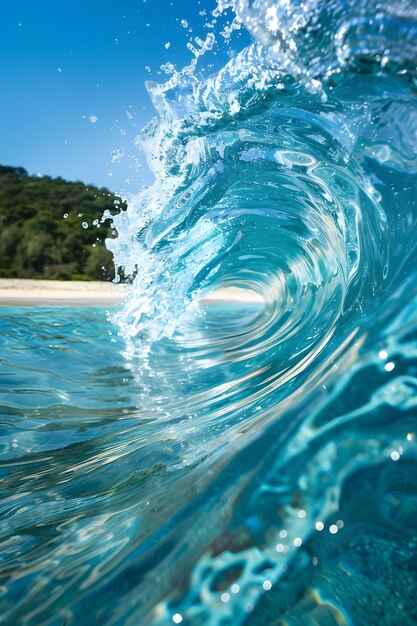 自然の海風景と水の美しい景色