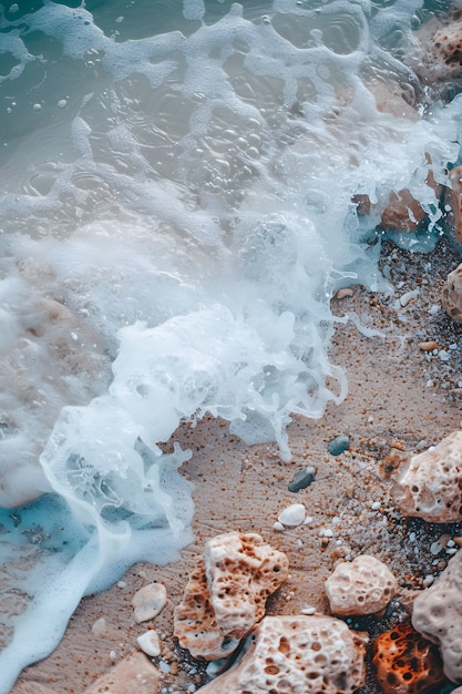 Foto gratuita paesaggio marino naturale con vista idilliaca sull'acqua