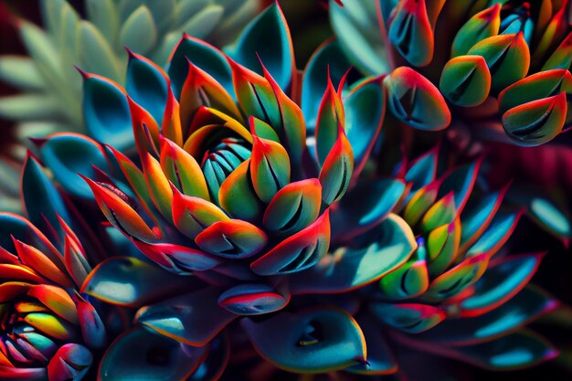 Natures organic beauty in multi colored floral pattern generative AI