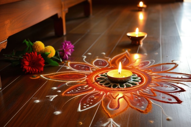 Free photo navratri interior decoration