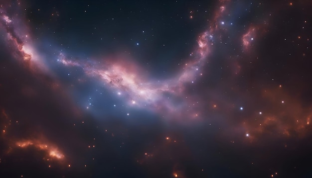 Foto gratuita nebulose e stelle nello spazio profondo concetto di astronomia