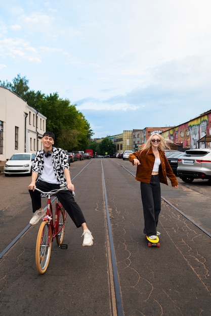 Foto gratuita stile di vita di quartiere degli amici