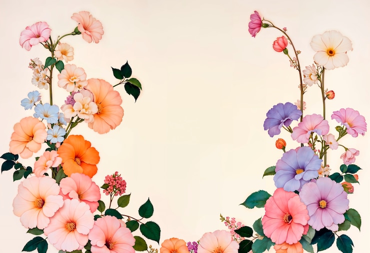無料Photo ネオクラシック美術の花のイラスト