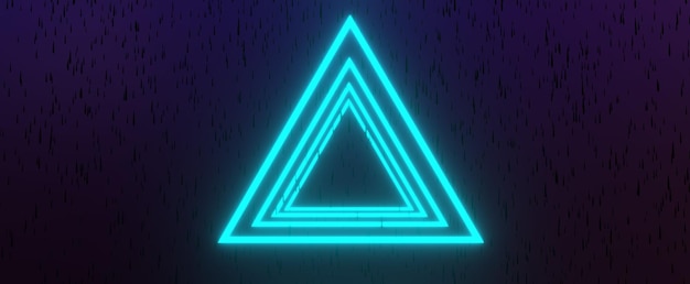 雨の中で輝く三角形 Premium写真