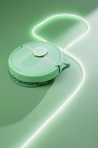 Neon robot vacuum cleaner