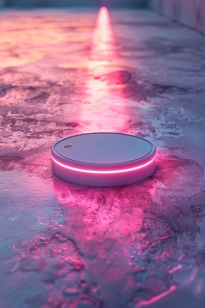 Neon robot vacuum cleaner