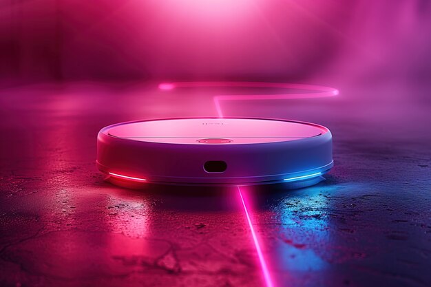 Neon robot vacuum cleaner