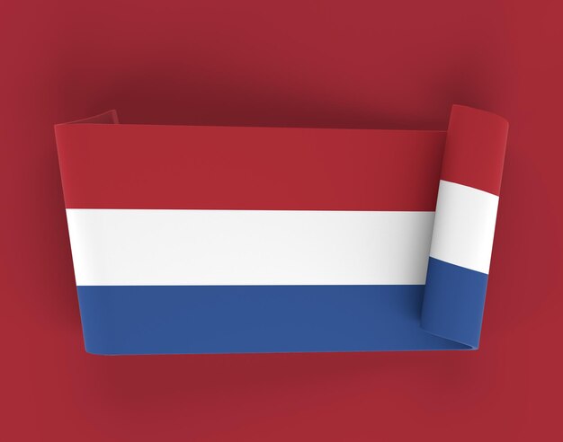 Netherlands Ribbon Banner