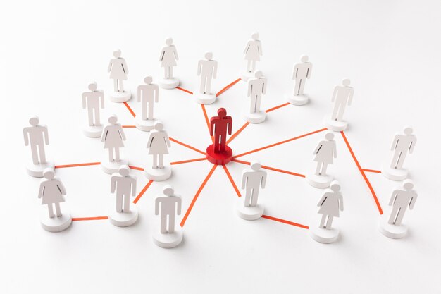 networking concept still life assortment