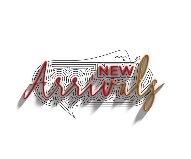 Free Photo new arrival calligraphic 3d style text 3d illustration design.