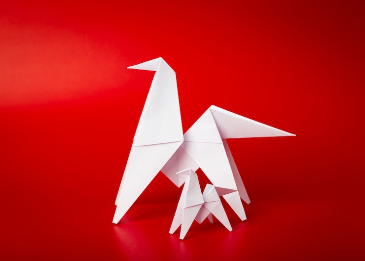 Free Photo new year  2014 origami paper horse
