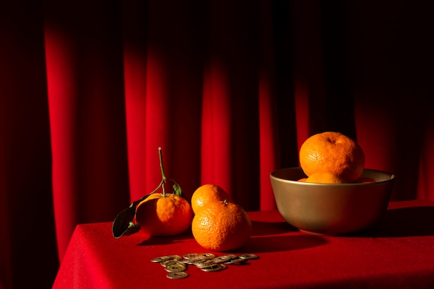 New year chinese 2021 arrangement of oranges