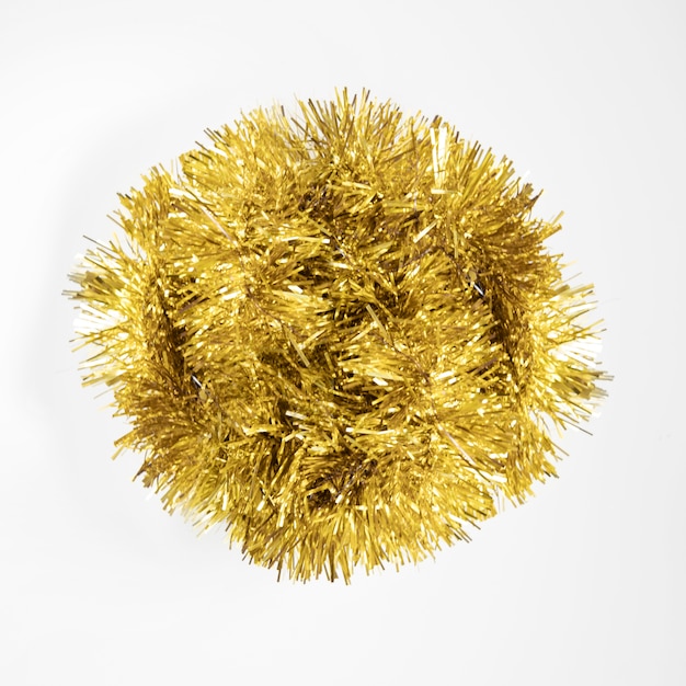 New year composition with golden ball