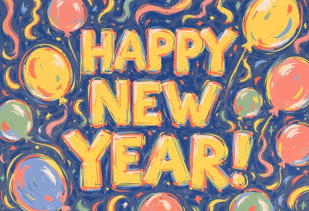 新年祝賀藝術作品