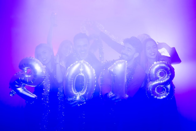 Foto gratuita partito di new year in nightclub