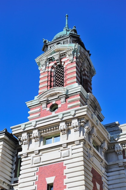 Foto gratuita sala grande di ellis island di new york