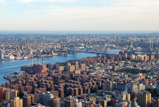 New York City Manhattan aerial view