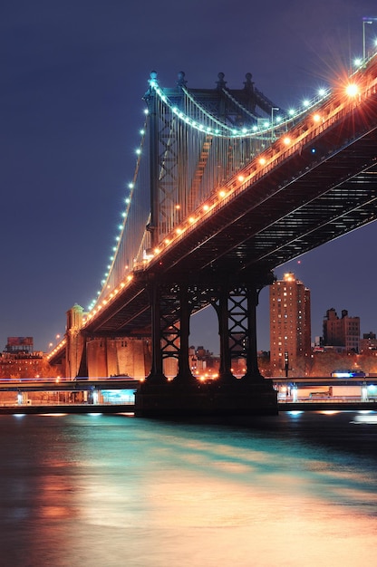 Free photo new york city manhattan bridge