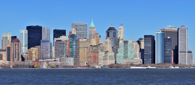 New York City Manhattan downtown panorama