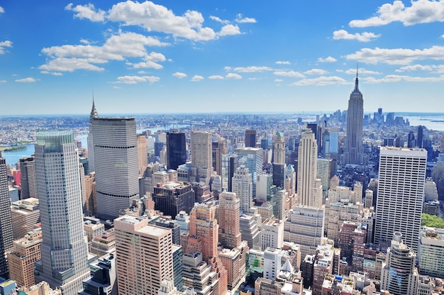 Панорама Нью-Йорка Манхэттен