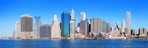 Foto gratuita panorama della città di new york