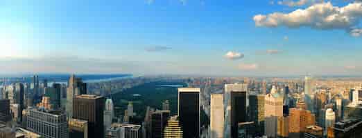 Бесплатное фото Панорама нью-йорка