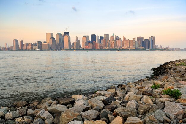 New York City river shore