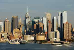 Foto gratuita orizzonte di times square di new york