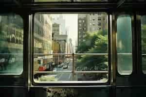 無料写真 車窓から見たニューヨーク市