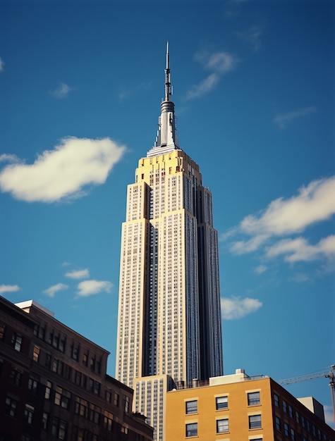 New york empire state building during the day