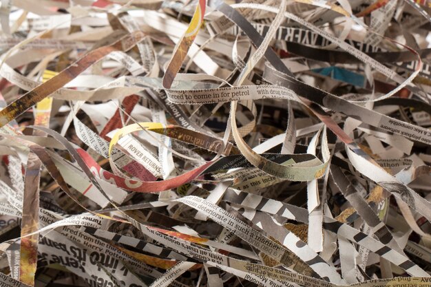 新聞は散らかった配置を取り除きます