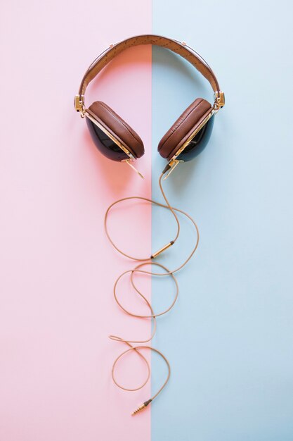 Nice headphones on light background