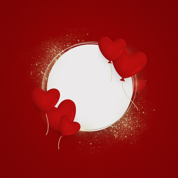 Free photo nice valentines day background with circle