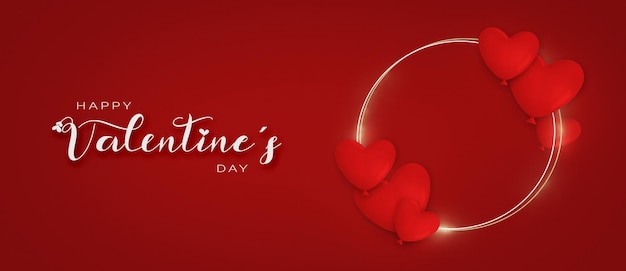 Nice valentines day background with circle