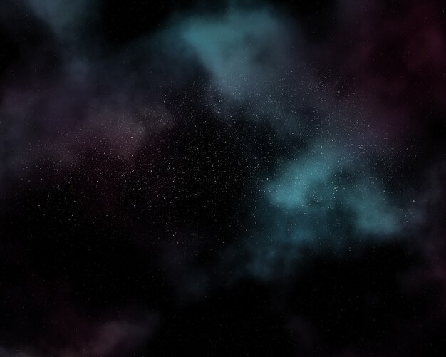 Night sky background with nebula