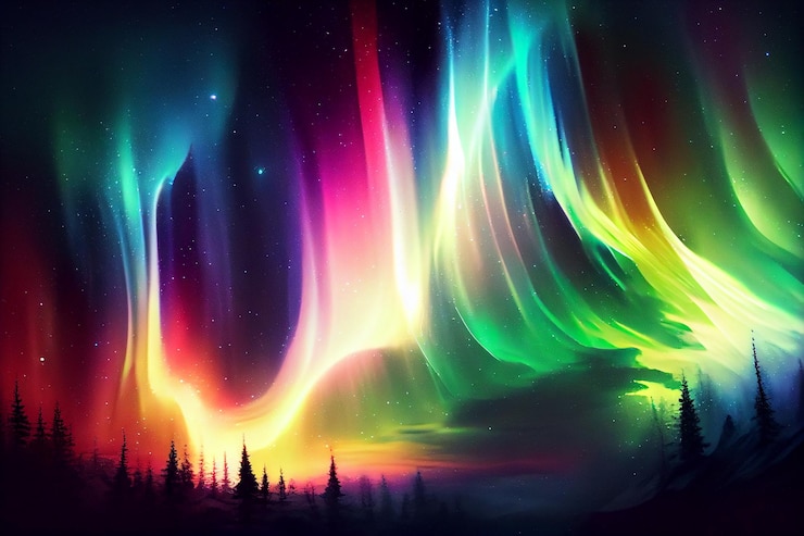 Free Photo night sky showcasing starry space and galaxy generative ai