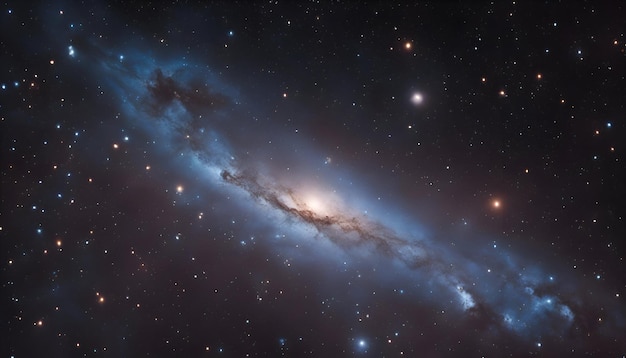 Ночное небо со звездами и туманностью Элементы этого изображения предоставлены НАСА
