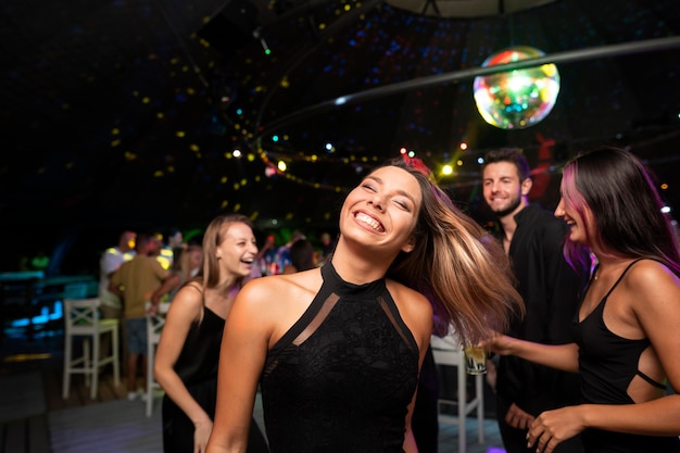 nightlife people having fun in bars and clubs