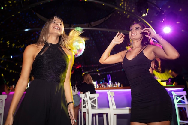 Nightlife people having fun in bars and clubs