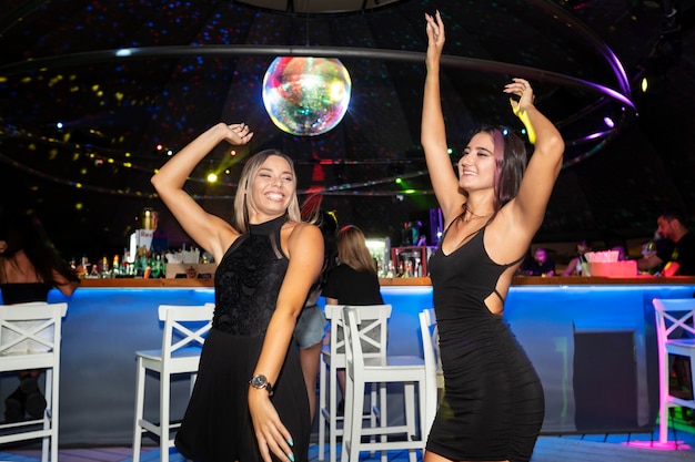 Nightlife people having fun in bars and clubs