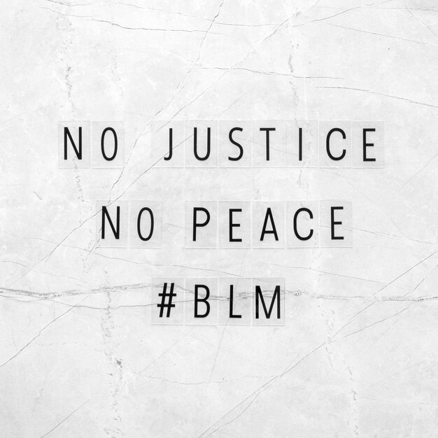 正義も平和もない黒人の命は重要