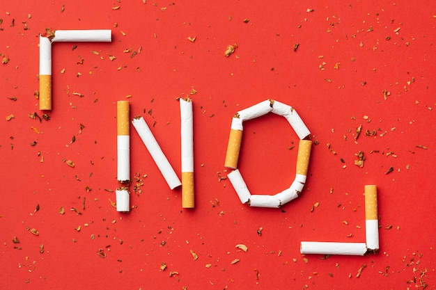 No tobacco day elements arrangement