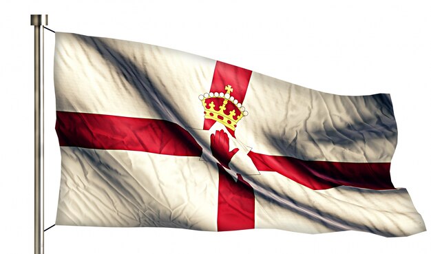 Northern Ireland National Flag Isolated 3D White Background