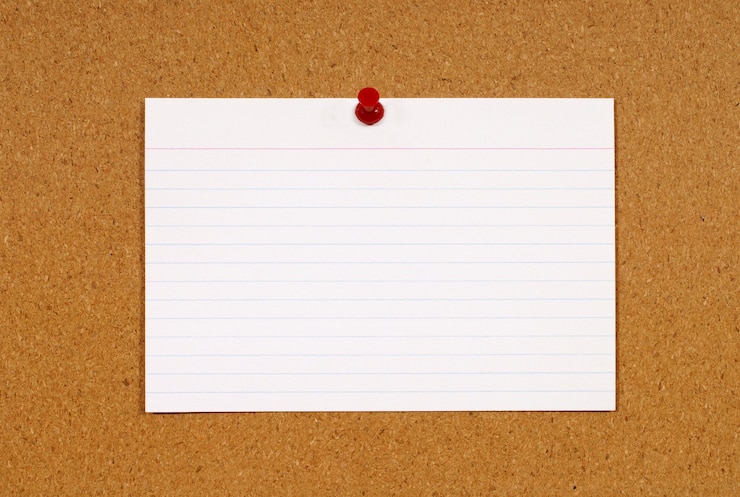 Free Photo note on a cork