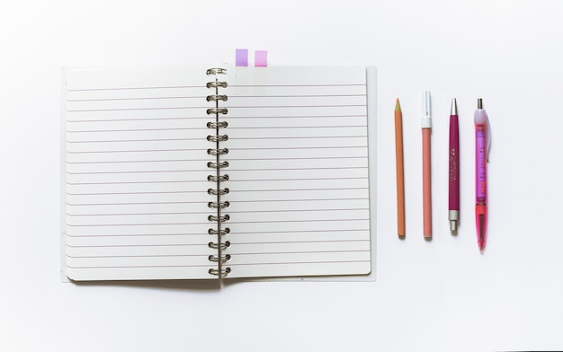 Free photo notebook with school pack