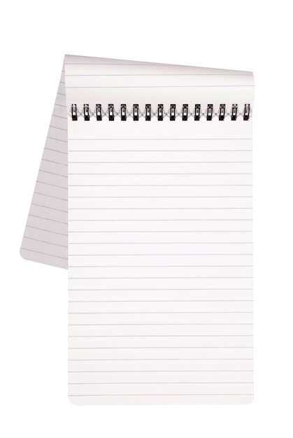 Notepad with folded page